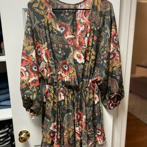 Free people floral mini dress